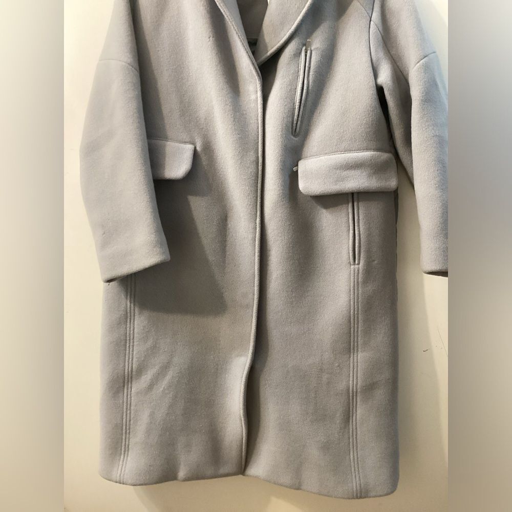 Lululemon Wool Long Wrap Coat Light Gray Oversized Jacket Size 4 NWT - Picture 3 of 16